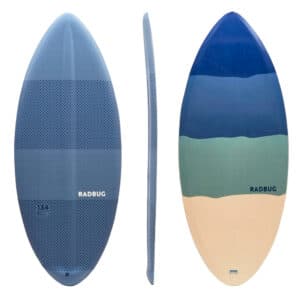 Skimboard Schaumstoff Erwachsene blau/grau