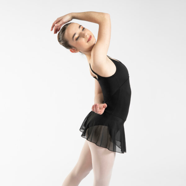 Ballett-Trikot Mädchen schwarz