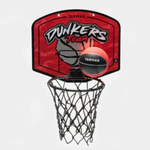 Basketballkorb Mini SK100 Dunkers Kinder/Damen/Herren rot/silber