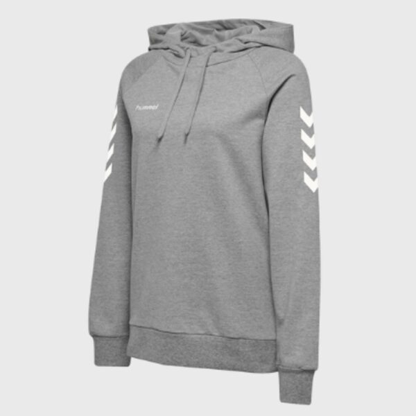 Damen Handball Hoodie - Go Cotton Logo grey