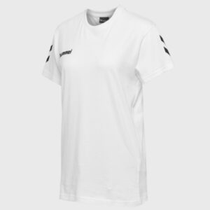 Damen Handball T-Shirt - Go Cotton Logo white