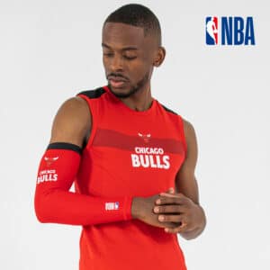 Ellenbogenschoner Basketball E500 NBA Bulls Damen/Herren rot