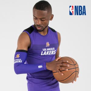 Ellenbogenschoner Basketball E500 NBA Lakers Damen/Herren violett