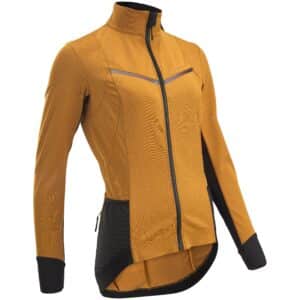 Fahrradjacke Rennrad Winter RCR Damen gelb