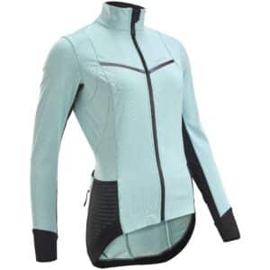 Fahrradjacke Rennrad Winter RCR Damen türkis