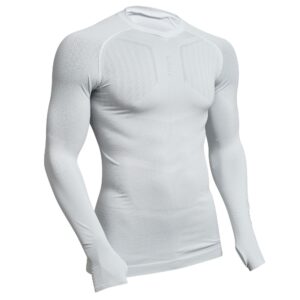 Funktionsshirt Fussball langarm Keepdry 500 Wärmekomfort Damen/Herren weiss