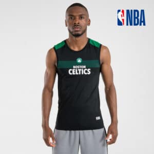 Funktionsshirt ärmellos Basketball UT500 Slim NBA Celtics Herren schwarz