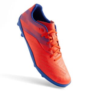 Fussballschuhe Agility 140 FG Kinder rot/blau