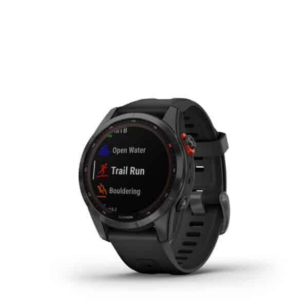 GPS-Uhr Smartwatch Garmin Fenix 7S Solar grau