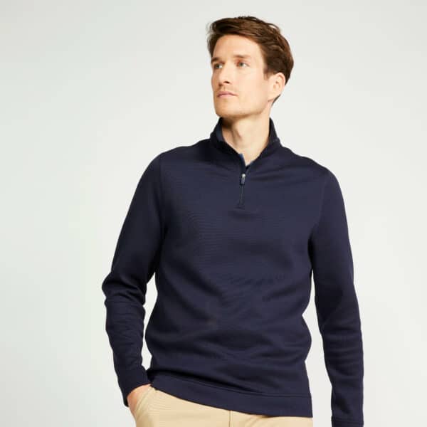 Golf Sweatshirt Herren - MW500 marineblau