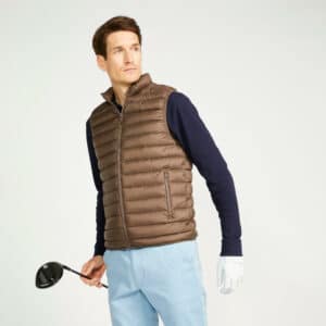 Herren Daunenweste Golf - MW500 braun