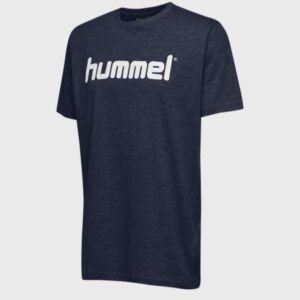 Kinder Handball T-Shirt - Go Cotton Logo blau