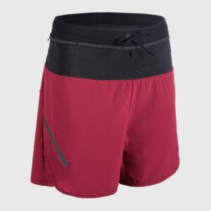 Laufshorts Baggy Trail Damen himbeerrot