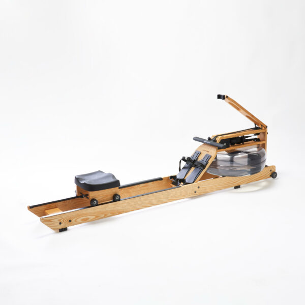 Rudergerät aus Holz mit Wasserwiderstand Domyos x Waterrower WR3