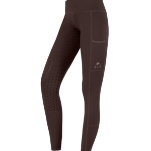 Thermo- Reitleggins Ella Silikonvollbesatz Damen braun