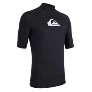 UV-Shirt Surfen Quiksilver kurzarm schwarz