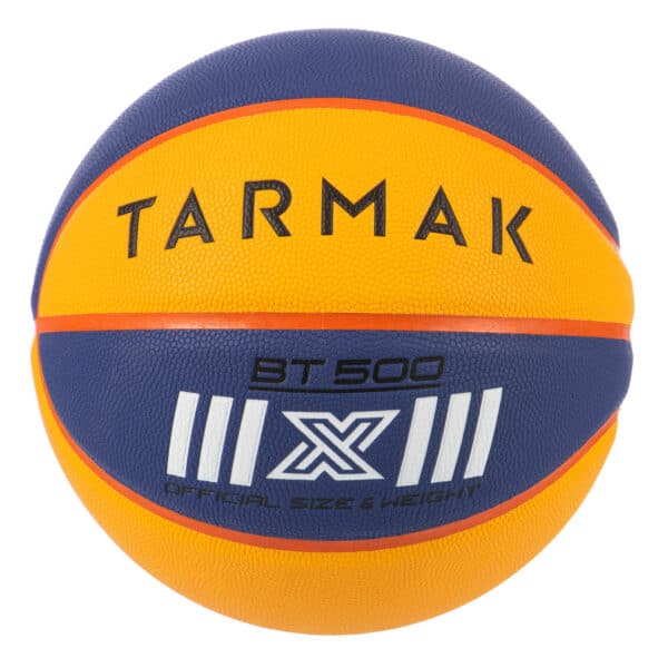 Basketball BT500 3×3 blau/gelb