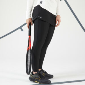 Damen Tennisrock mit Leggings - Dry Hip Ball schwarz