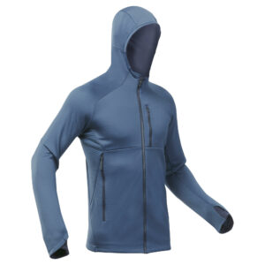 Fleece-Pullover Bergwandern MH520 Hood Herren blau