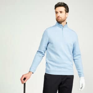 Golf Sweatshirt Herren - MW500 denimblau