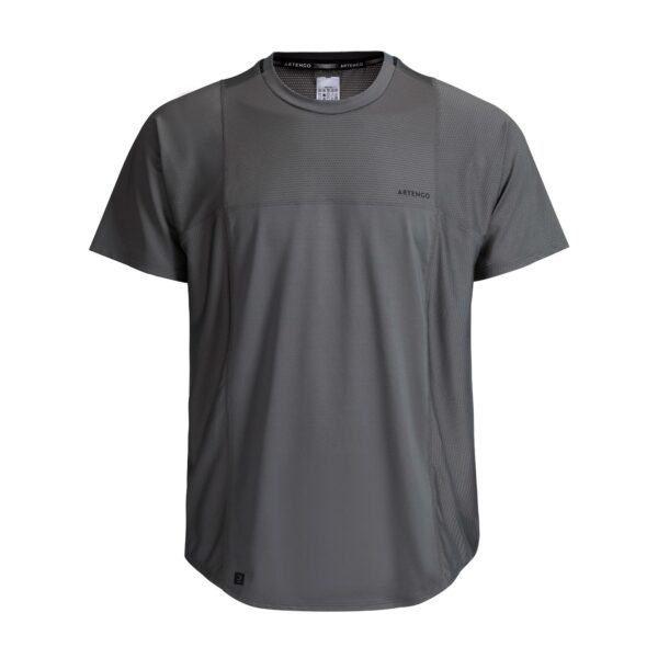 Herren Tennis T-Shirt - TTS Dry RN khaki/schwarz
