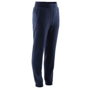 Jogginghose 500 warm Kinder marineblau