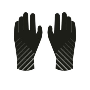 Laufhandschuhe Kinder Kiprun warm schwarz