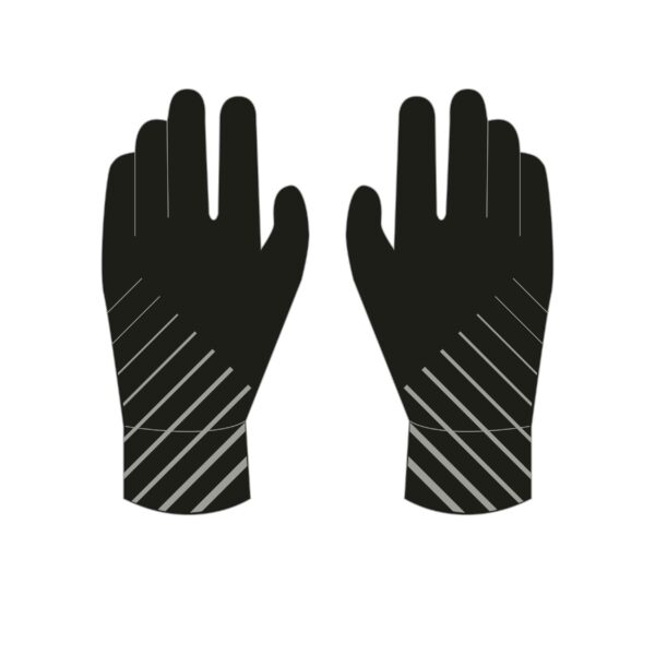 Laufhandschuhe Kinder Kiprun warm schwarz