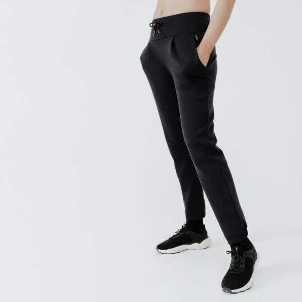 Laufhose lang Damen warm - Jogging 500 schwarz
