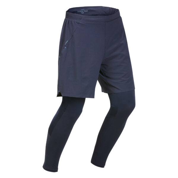 Leggings mit Shorts Speed Hiking FH900 ultraleicht Herren blau