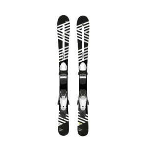 Ski mit Bindung Piste Kinder - Boost 500 Player schwarz/weiss