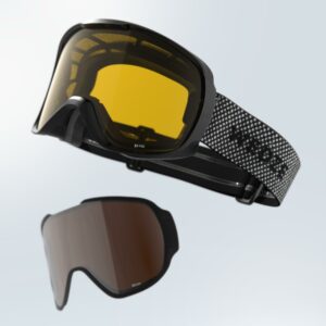 Skibrille Snowboardbrille Erwachsene/Kinder Allwetter - G 500 I grau