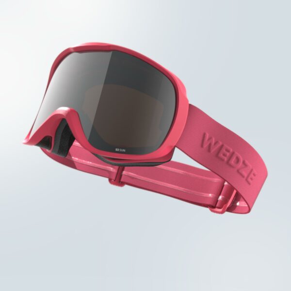 Skibrille Snowboardbrille Erwachsene/Kinder Schönwetter - G 500 S3 neonrosa
