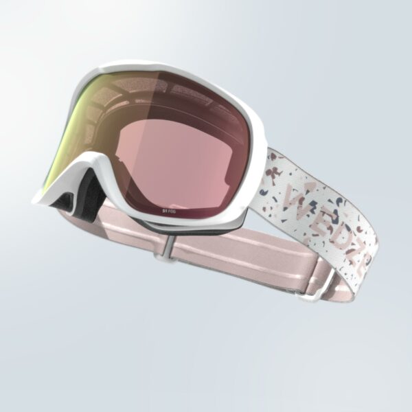 Skibrille Snowboardbrille Kinder/Erwachsene Schlechtwetter - G 500 S1 weiss