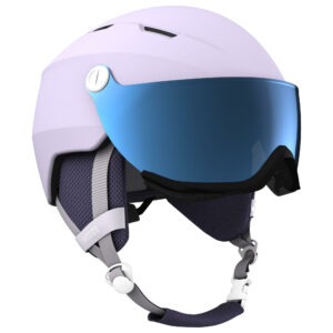 Skihelm mit Visier Erwachsene Piste - H350 lila