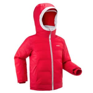 Skijacke Daunenjacke Kinder wasserdicht Piste - 580 rot