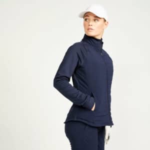 Sweatshirtjacke CW500 Damen marineblau