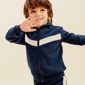 Trainingsjacke Babys/Kleinkinder Basic - blau