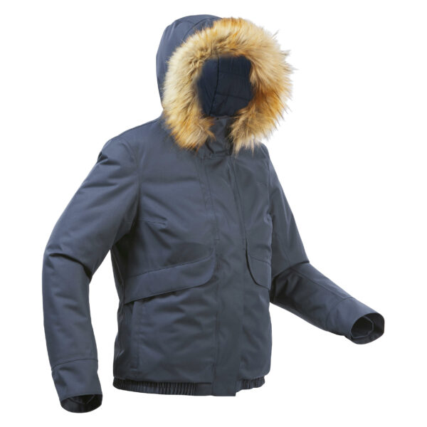 Winterjacke Winterwandern SH100 Kurzjacke X-Warm -8 °C Wasserdicht Damen