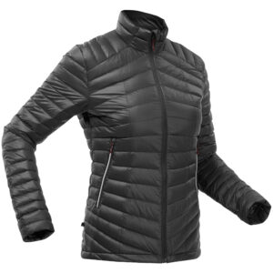 Daunenjacke Damen bis -5 °C Trekking - MT100 Damen schwarz