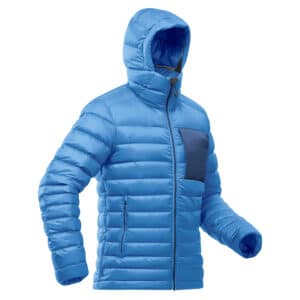 Daunenjacke Herren bis -10 °C Trekking - MT500 blau