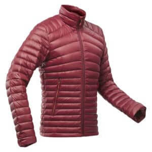 Daunenjacke Herren bis -5 °C Trekking - MT100 bordeauxrot