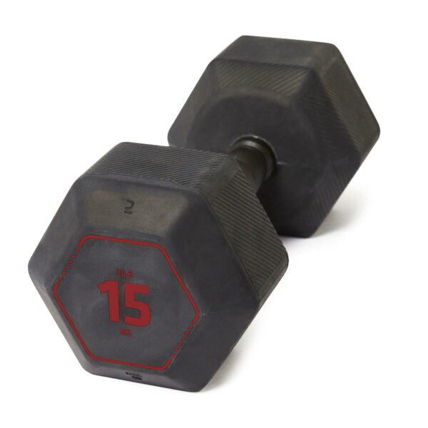 Hantel Krafttraining Crosstraining Hex Dumbbell 15 kg schwarz