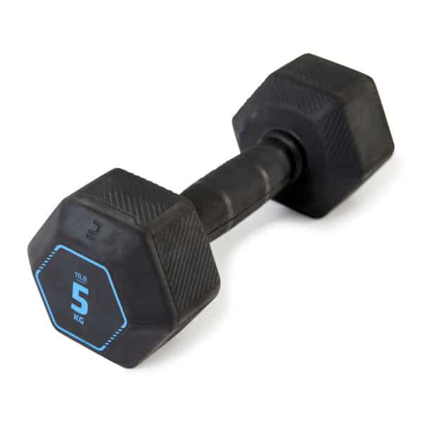 Hantel Krafttraining Crosstraining Hex Dumbbell 5 kg schwarz