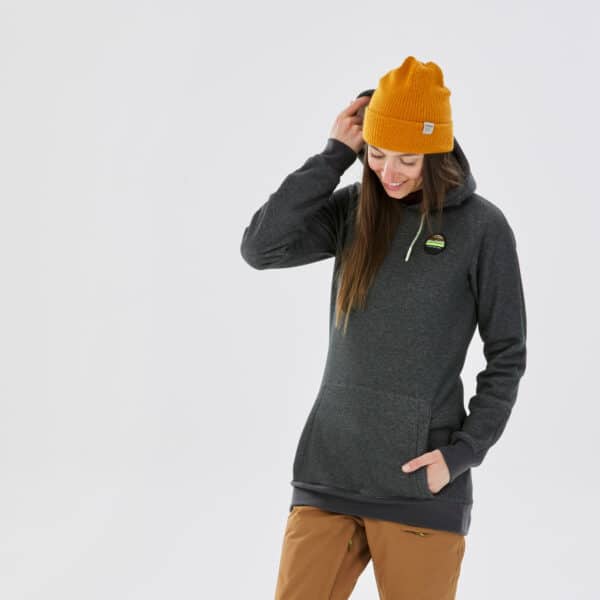 Hoodie mit Kapuze Damen Snowboard - HDY grau