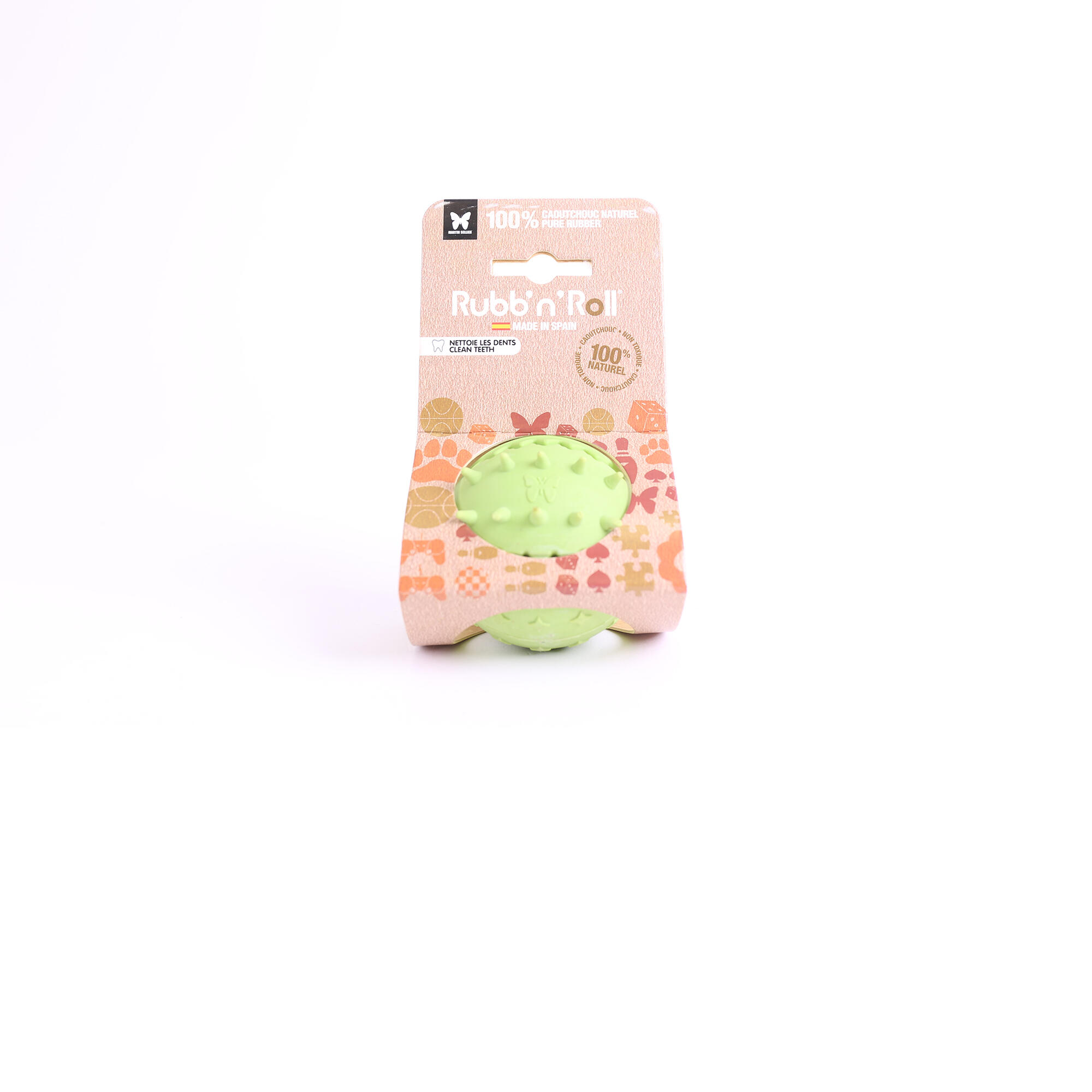 Igelball zur Zahnpflege für Hunde 100 % Kautschuk