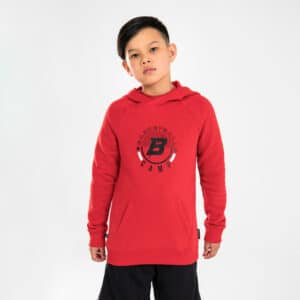 Kinder Sweatshirt Basketball - H100 rot