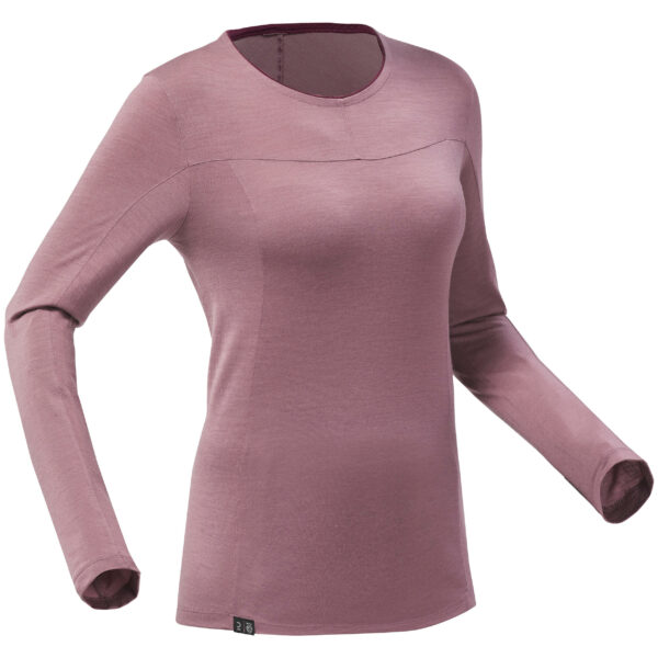 Merino Shirt Damen langarm - MT500 altrosa