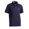 Reit-Poloshirt kurzarm 140 Jungen marineblau