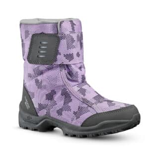 Schneestiefel Winterwandern - SH100 X-Warm wasserdicht Kinder Gr. 24–38 rosa bedruckt